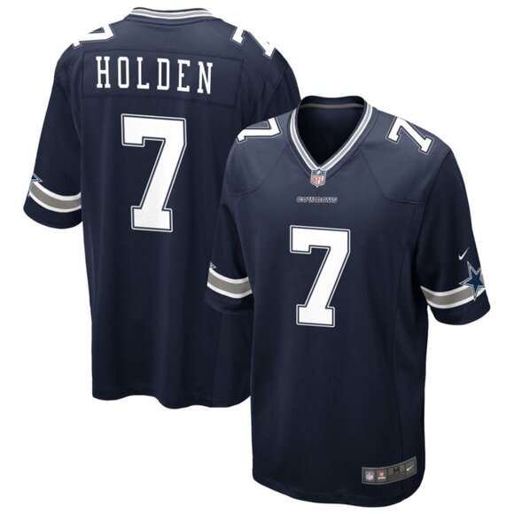 Mens Youths Kids Womens Traeshon Holden Navy Stitched Jersey